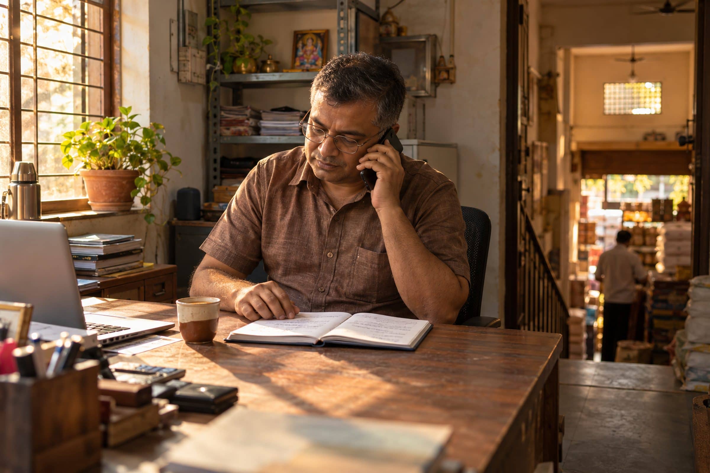 A business owner on a first call with our team.